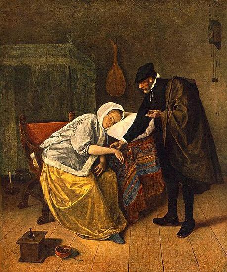 Jan Steen The Sick Woman Norge oil painting art